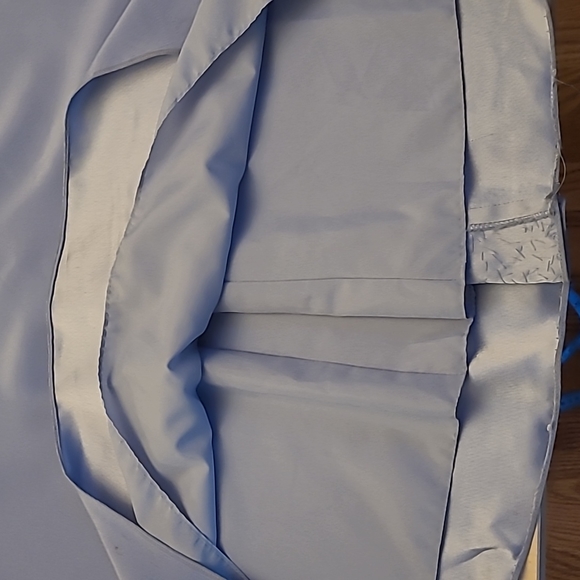 EUC MORI LEE Light Periwinkle Blue Beaded 3 Piece Skirt Set - Picture 15 of 17